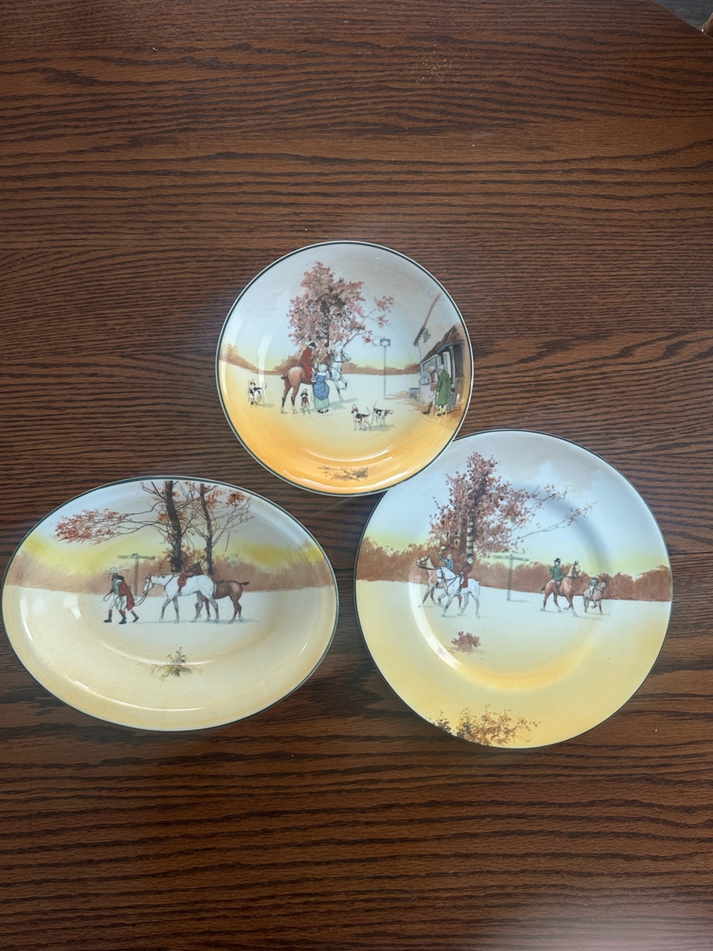 Royal Doulton Hunting series dishes VTG